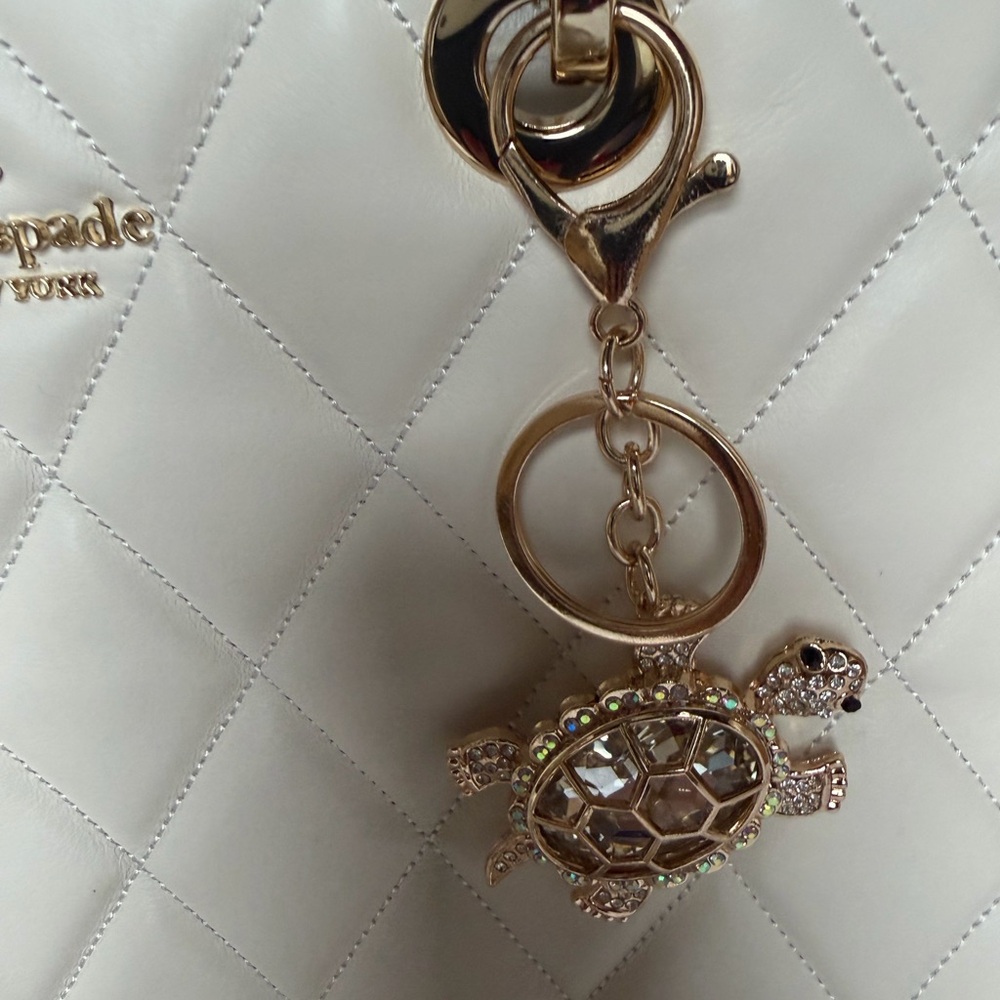 Kate Spade Cream Quilted Tote Bag - Picture 8 of 11